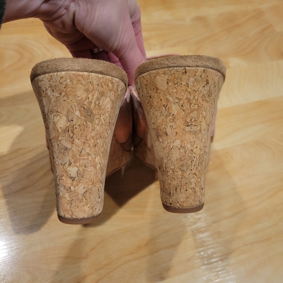 TOMS Monica Cork Wedge Mule Espadrille Sandals Size 8.5 New - Picture 6 of 11